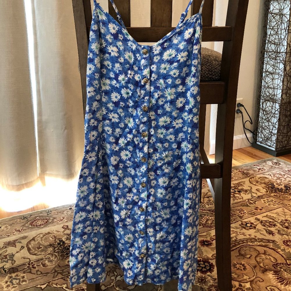 AMERICAN EAGLE - floral fit n flare dress - size S